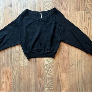 FreePeople black cashmere sweater